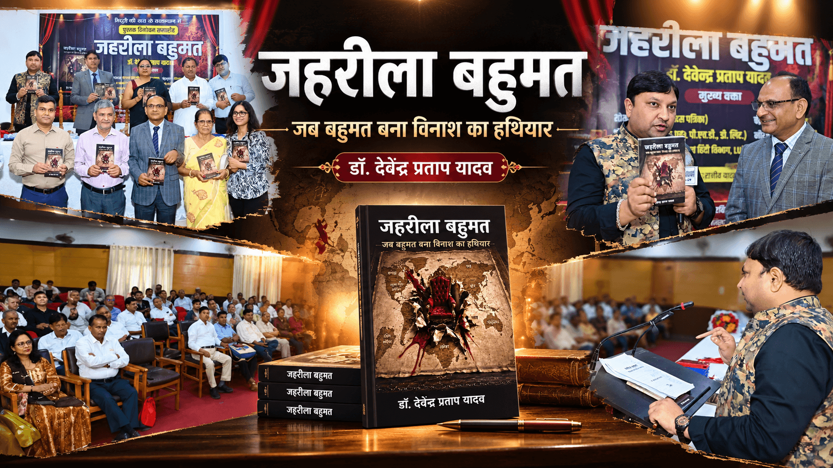 ‘जहरीला बहुमत : जब बहुमत बना विनाश का हथियार’ पुस्तक का विमोचन